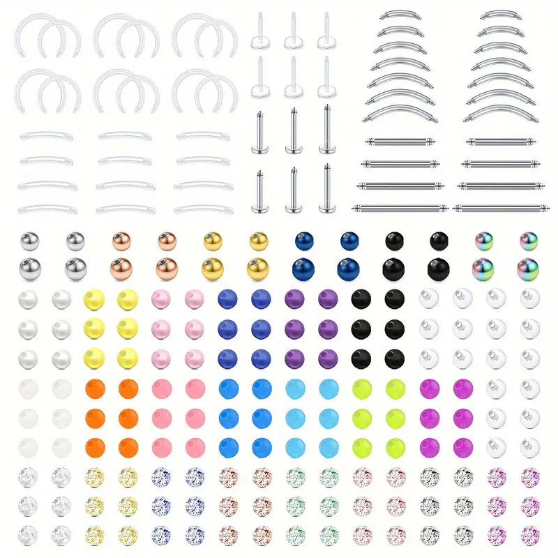 226pcs 16G الفولاذ المقاوم للص - مراجعة Body Jewelry Replacement Ball وسعره