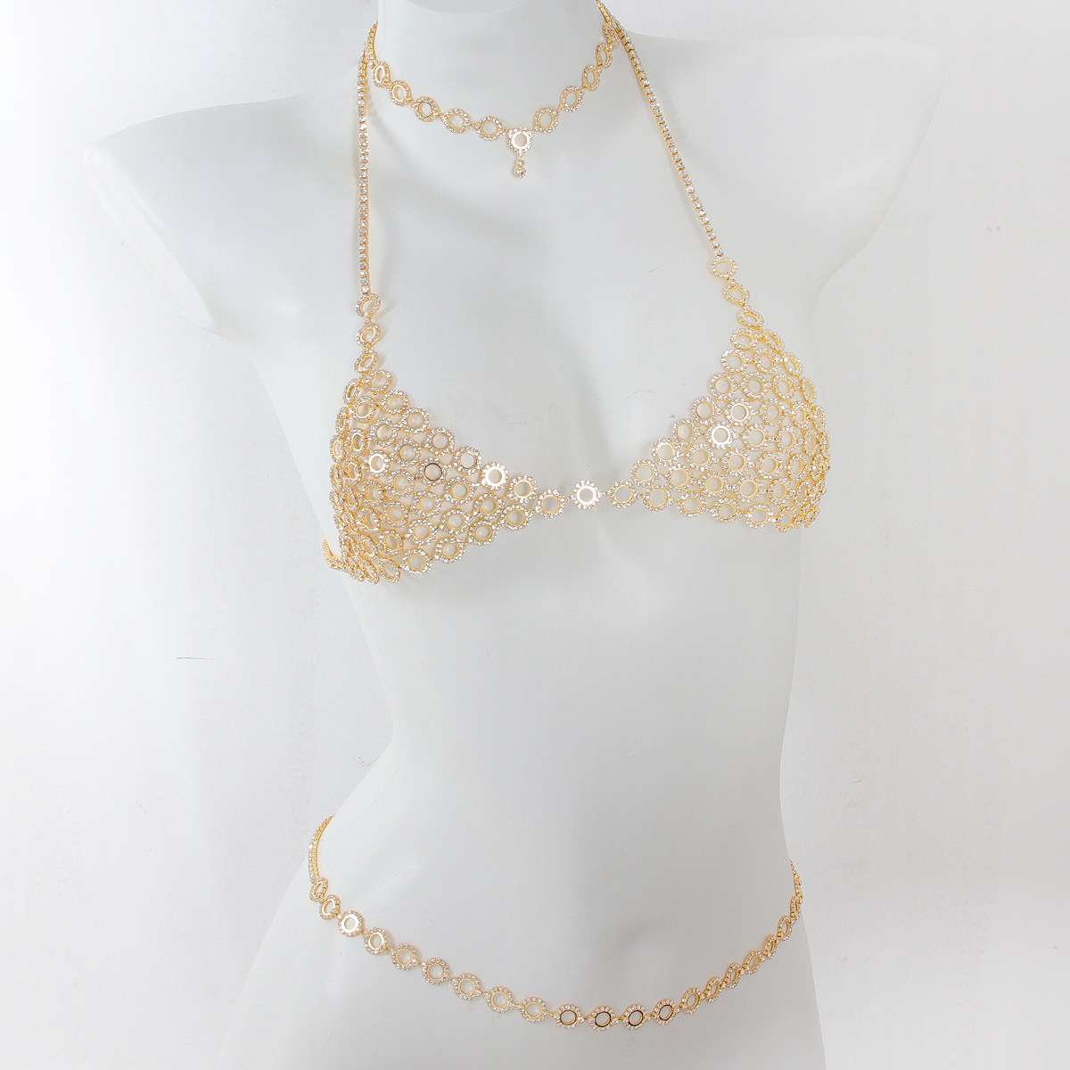 طقم سلسلة خصر حمالة صدر من ثلا - مراجعة Body Jewelry Necklace وسعره
