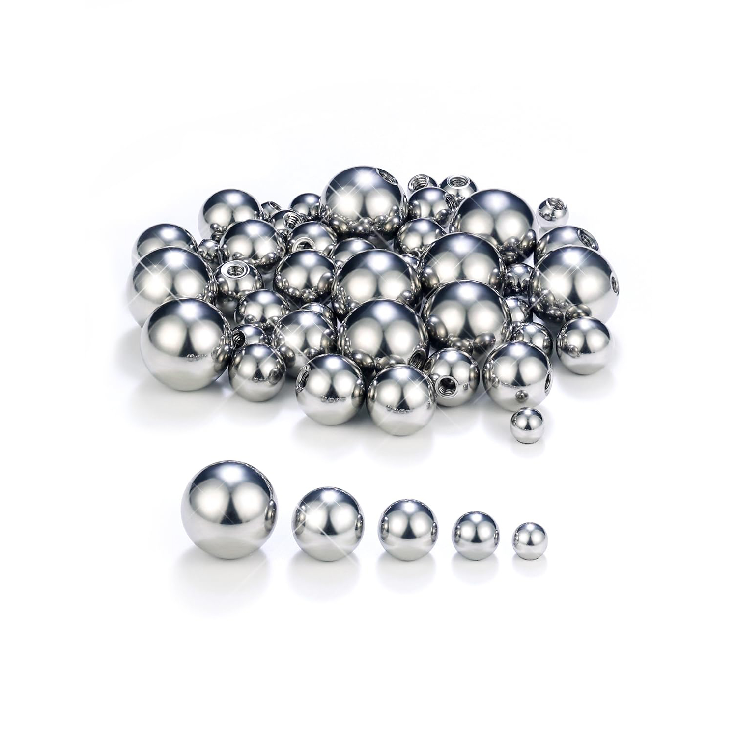 14G 3mm 4mm 5mm 6mm 8mm خارجيا - مراجعة Body Jewelry Replacement Ball وسعره