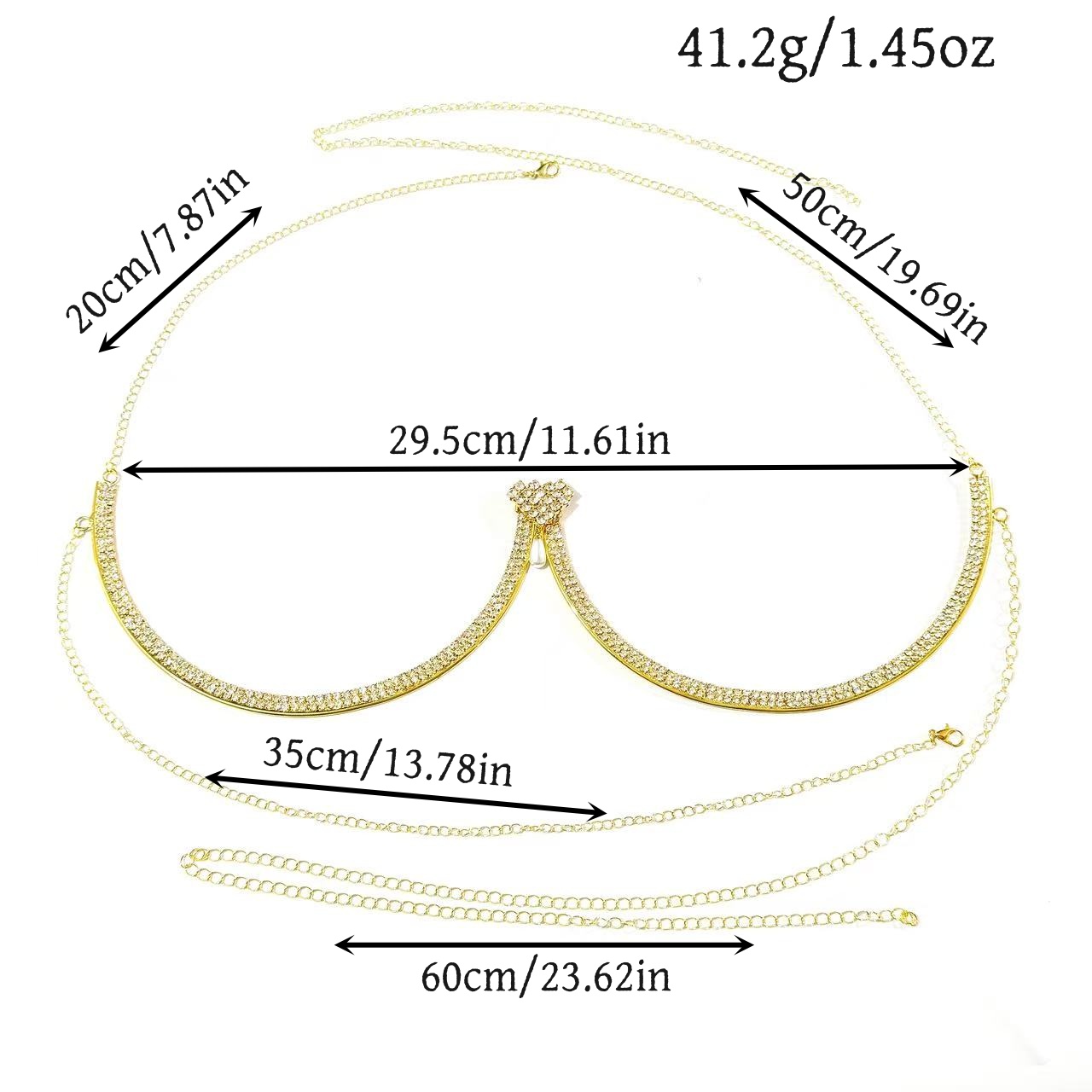 المرأة الصدر دعم اللؤلؤ قلادة  - مراجعة Body Jewelry Necklace وسعره