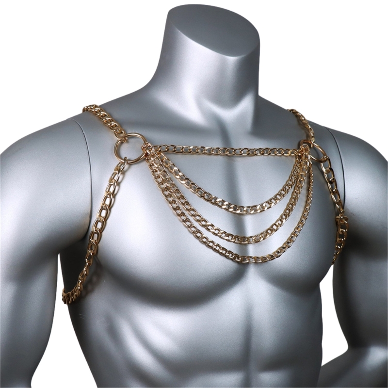 الرجال مثير الجسم المعدني الصد - مراجعة Body Jewelry Necklace وسعره