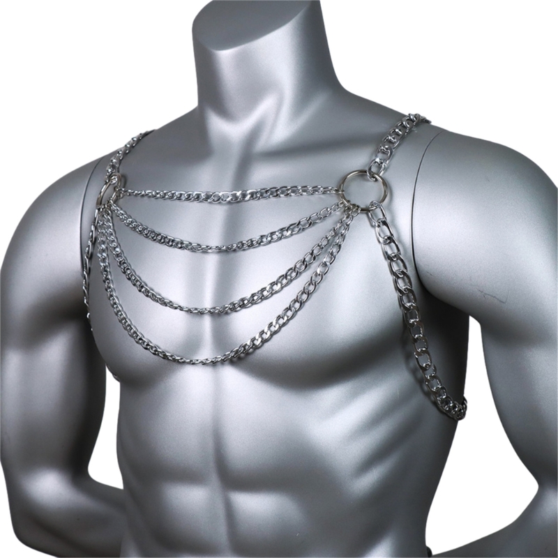 الرجال مثير الجسم المعدني الصد - مراجعة Body Jewelry Necklace وسعره
