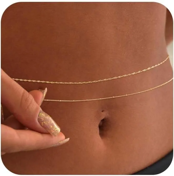 14k مطلية بالذهب 26-33 بوصة قا - مراجعة Body Jewelry For You وسعره